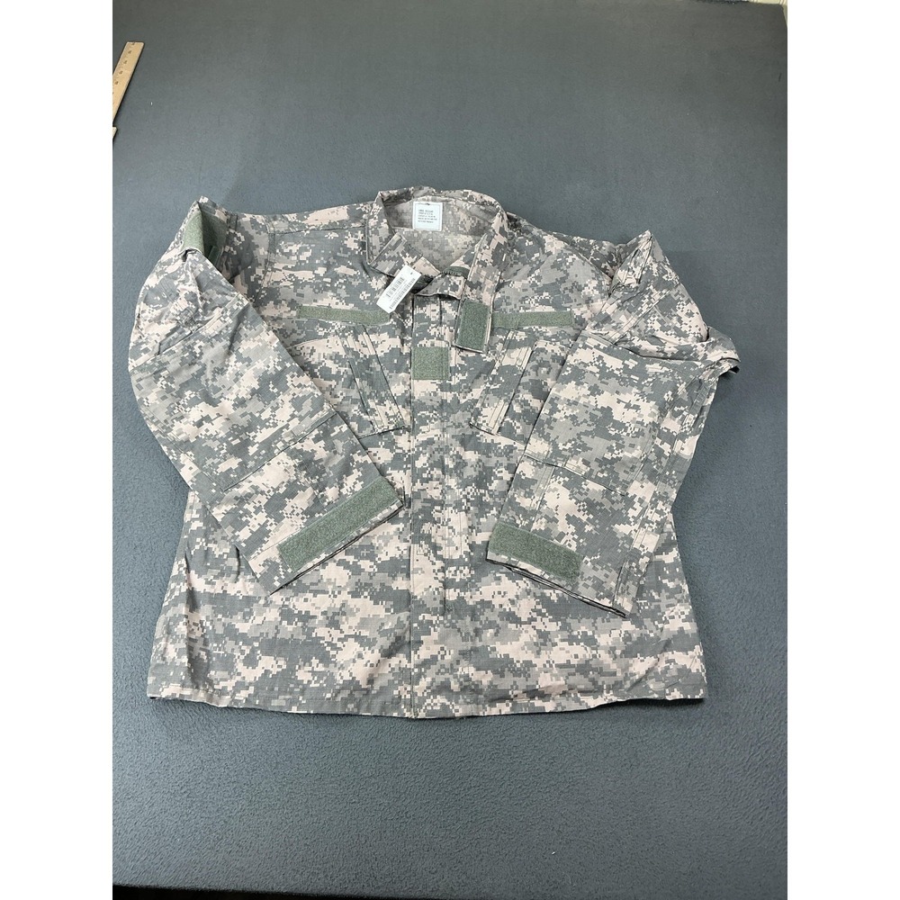 Propper Jacket Mens Large Regular Gray Camo Army Combat Uniform Coat ACU FR